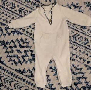 Carter's 18 month white teddy fur one piece winter outfit